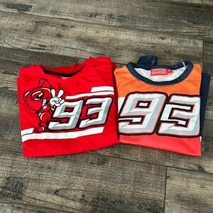 2 Marc Marquez MOTO GP Girls Shirts Size 6-7